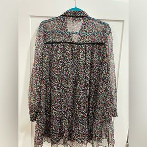 Zara long sleeve flower dress. NWT size L